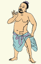 acupuncture illustration-man showing spleen meridian